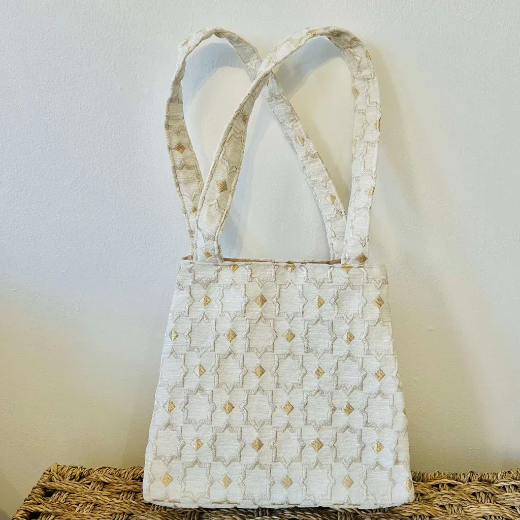 Kelly bag large off white