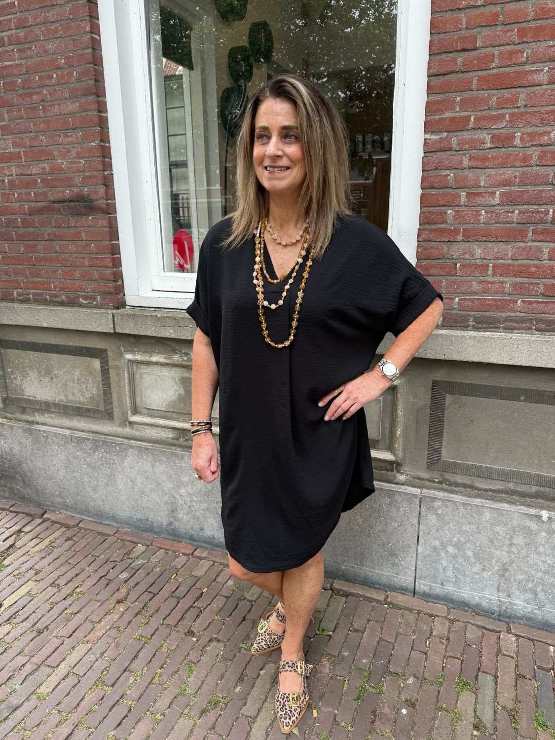 Ginger comfy dress black