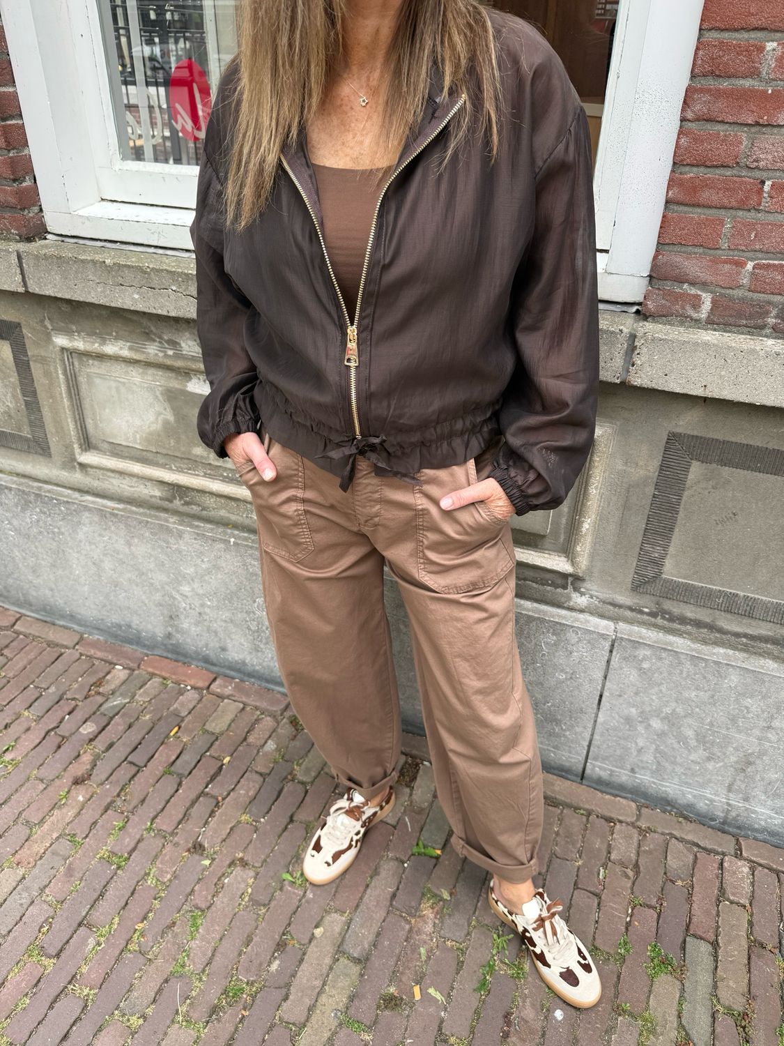 Ella singlet brown