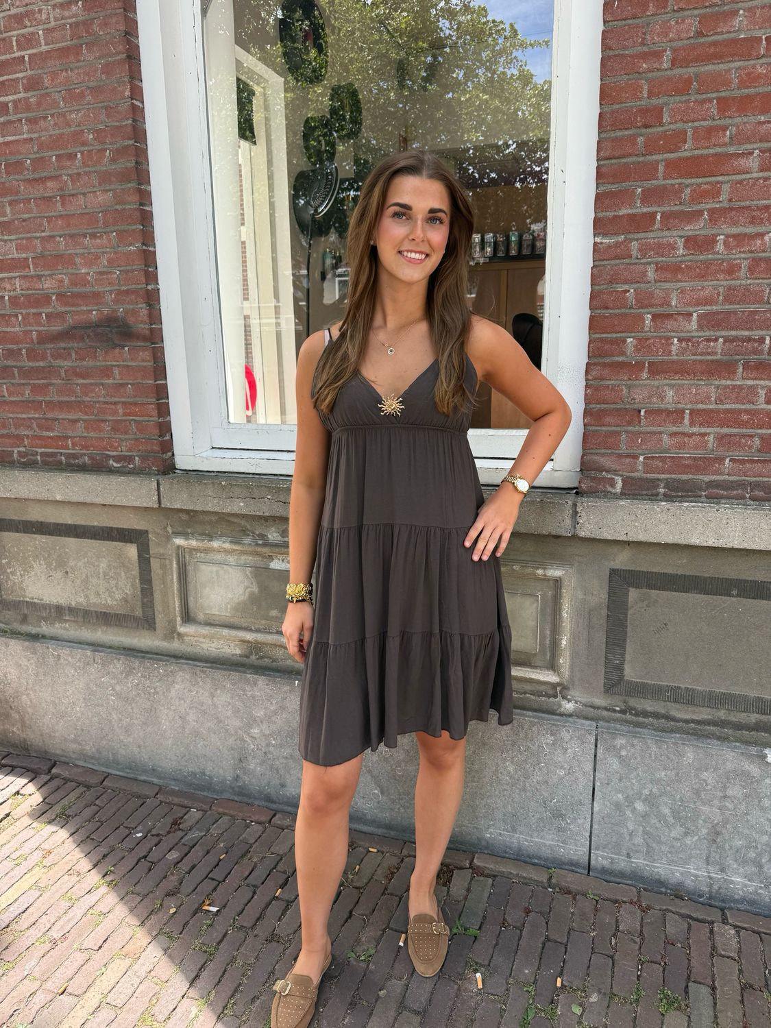 Jara summerdress brown