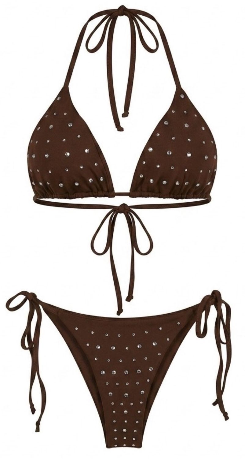 Helen studs bikini bruin Helen studs bikini bruin
