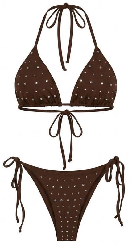 Helen studs bikini bruin