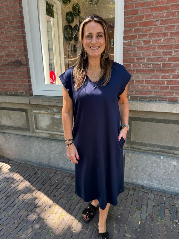 Doris comfy dress blue