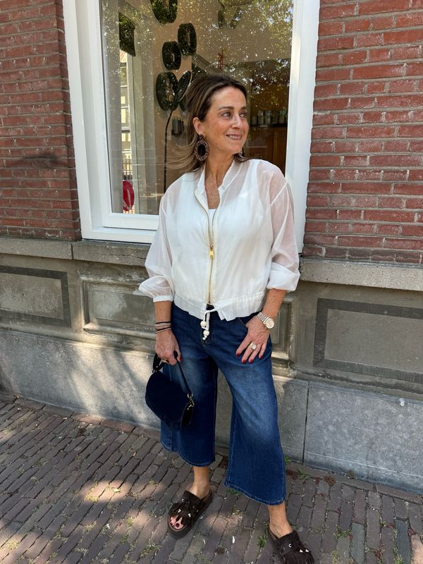 Ivanka bomber blouse wit