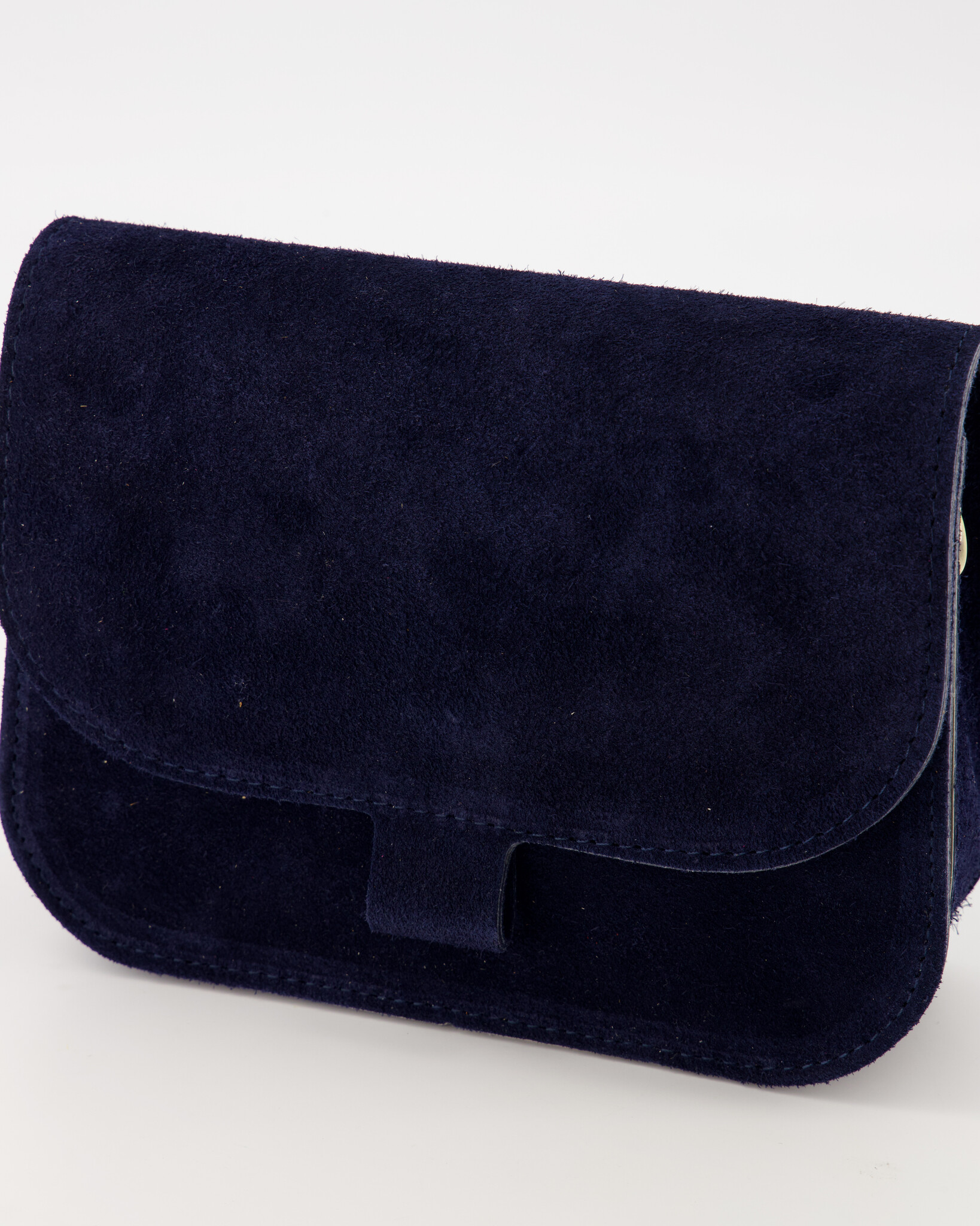 Flora suede tas dark blue