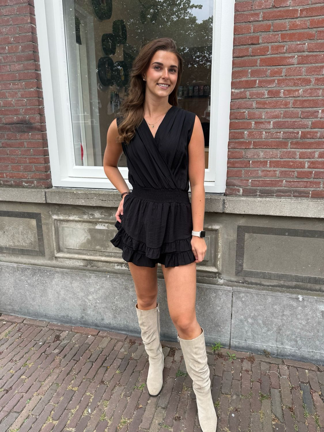 Noor playsuit black Noor playsuit black