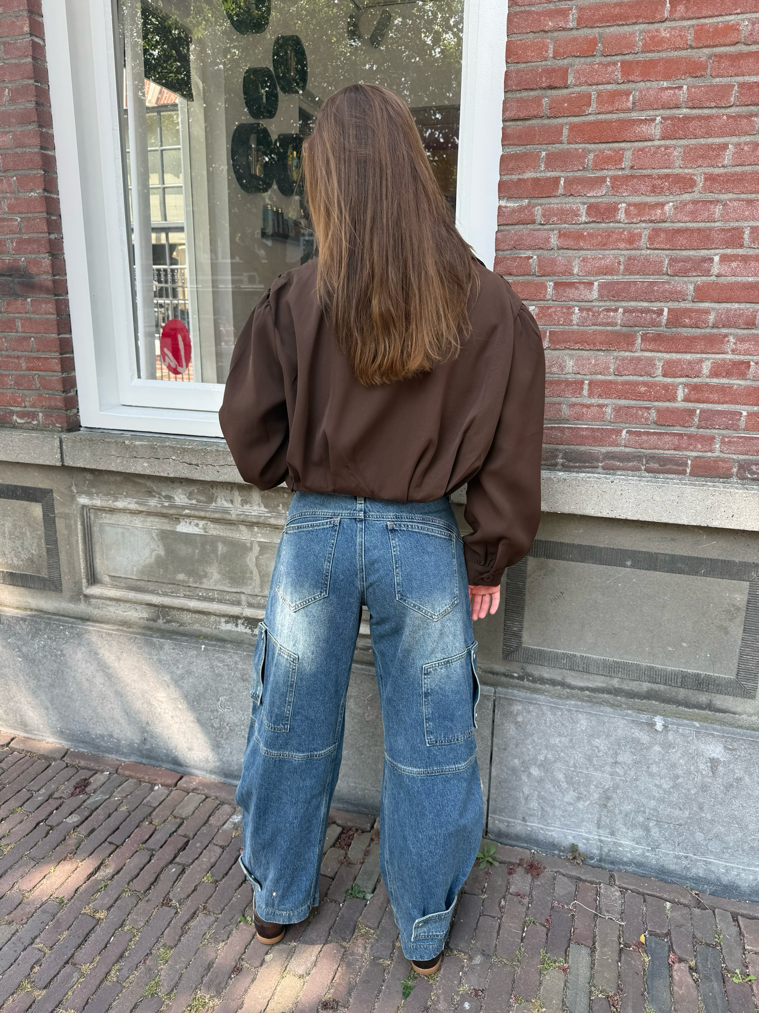 Rosa balloon blouse/jacket brown