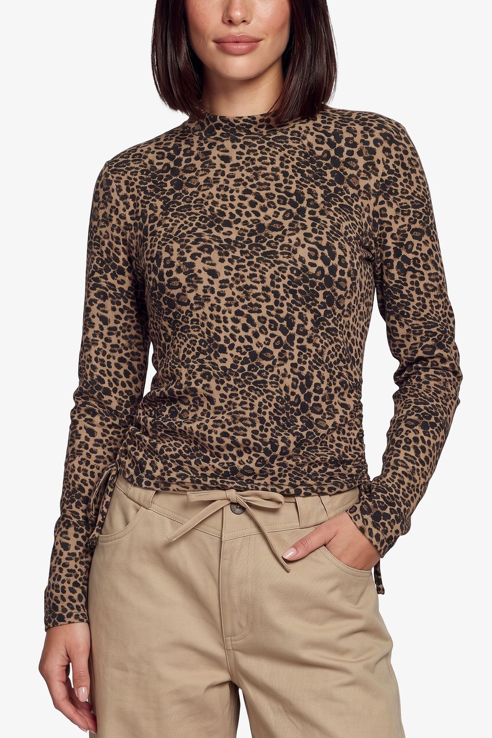 FLURESK Lima top khaki/black