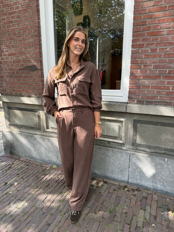 C&S Jinora jacket mocha brown