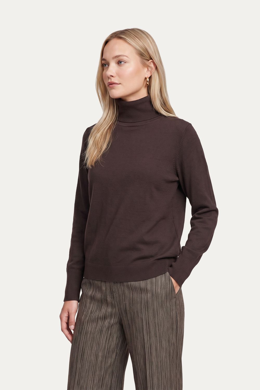 C&S Ambra knit pullover dark chocolate C&S Ambra knit pullover dark chocolate