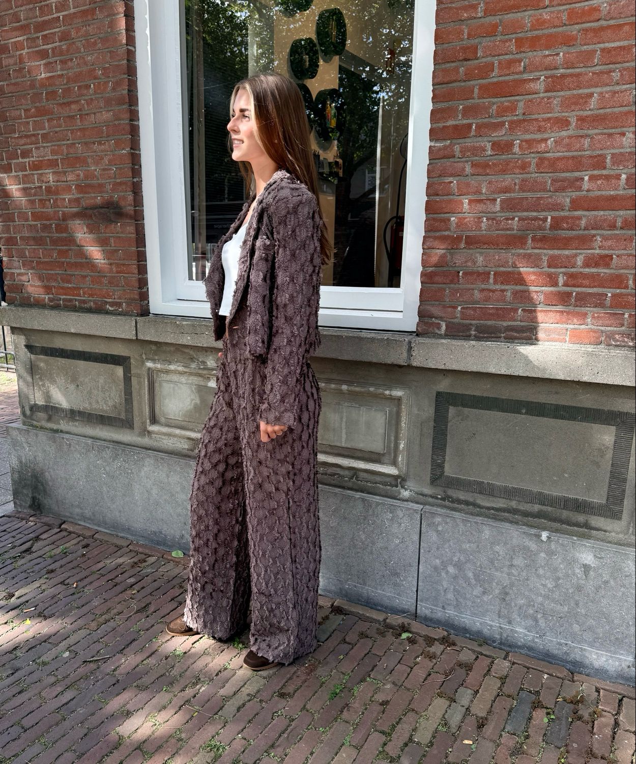 FLURESK Loa pants dark chocolate