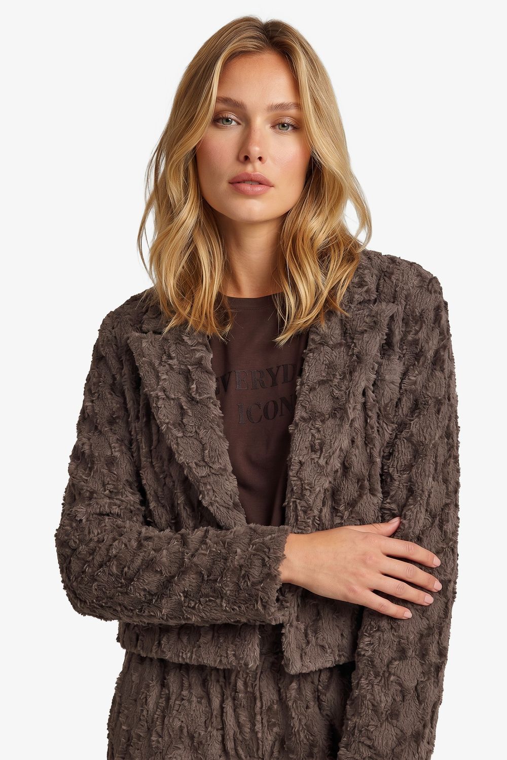 FLURESK Loa blazer dark chocolate FLURESK Loa blazer dark chocolate