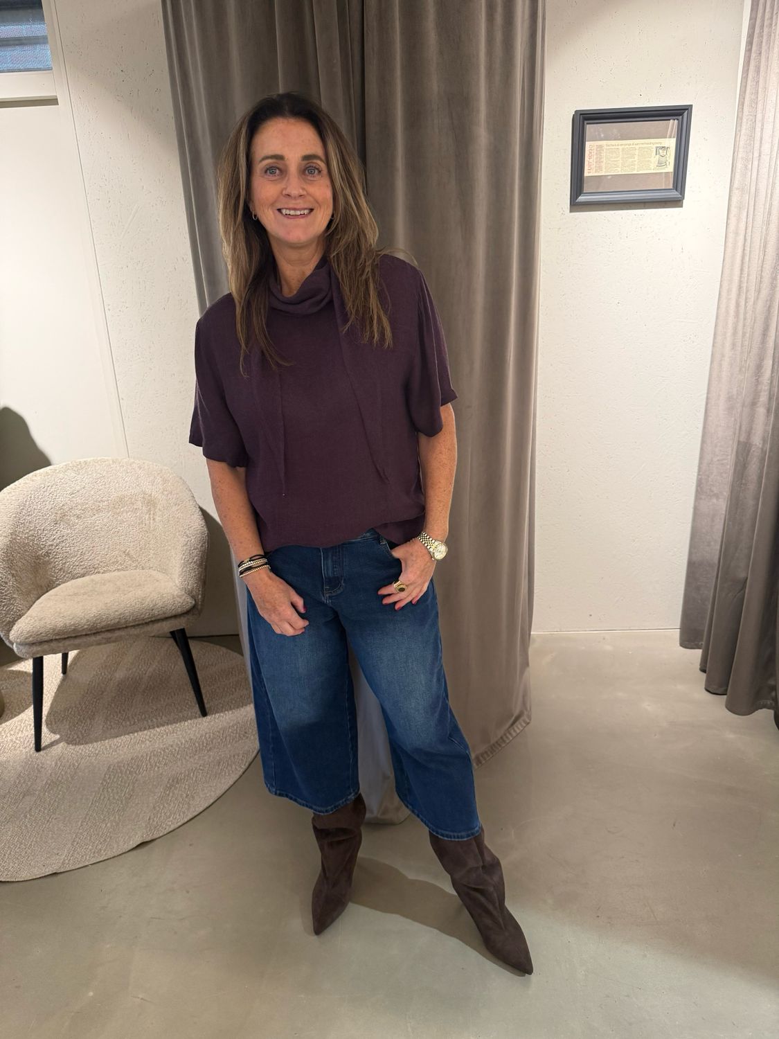 Sophie blouse prune