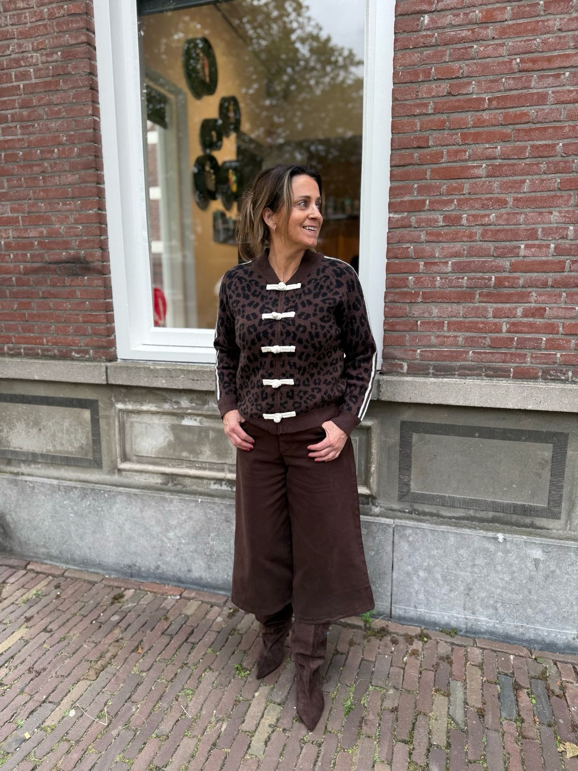 Koosje Jort bermuda 7/8 jeans chocolate brown Koosje Jort bermuda 7/8 jeans chocolate brown