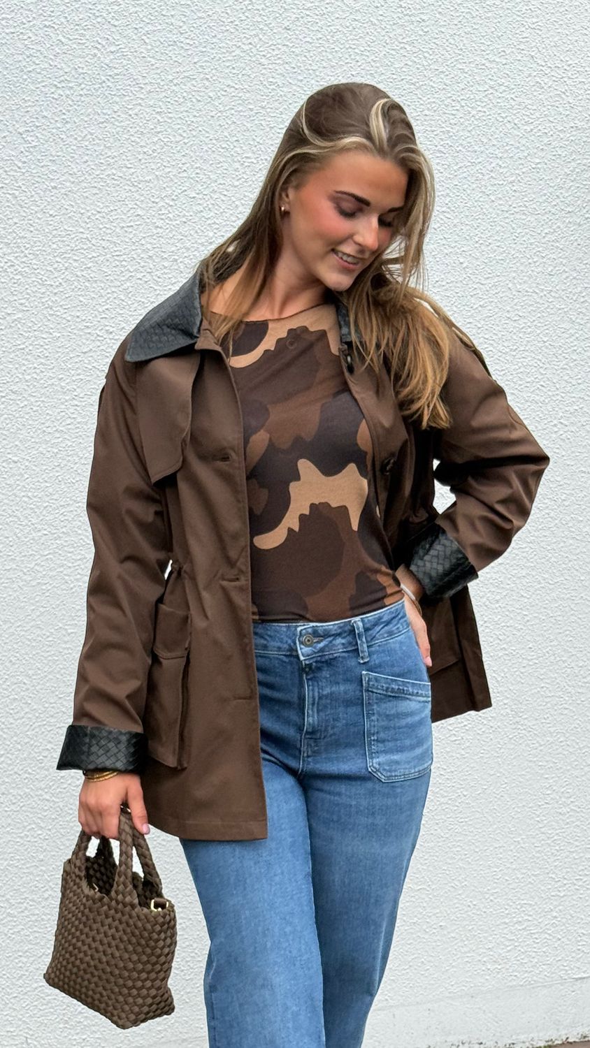 Jolie longsleeve chocolate army Jolie longsleeve chocolate army
