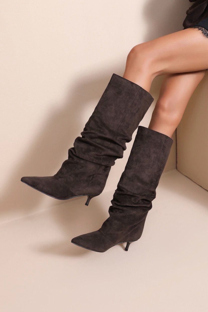 Rosie slouchy laarzen 4.0 chocolate