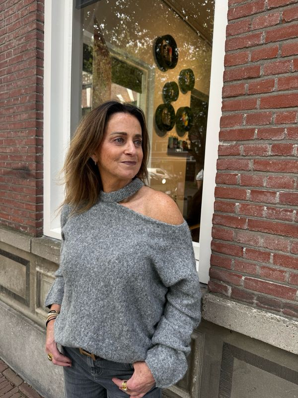 Becky knit trui grey