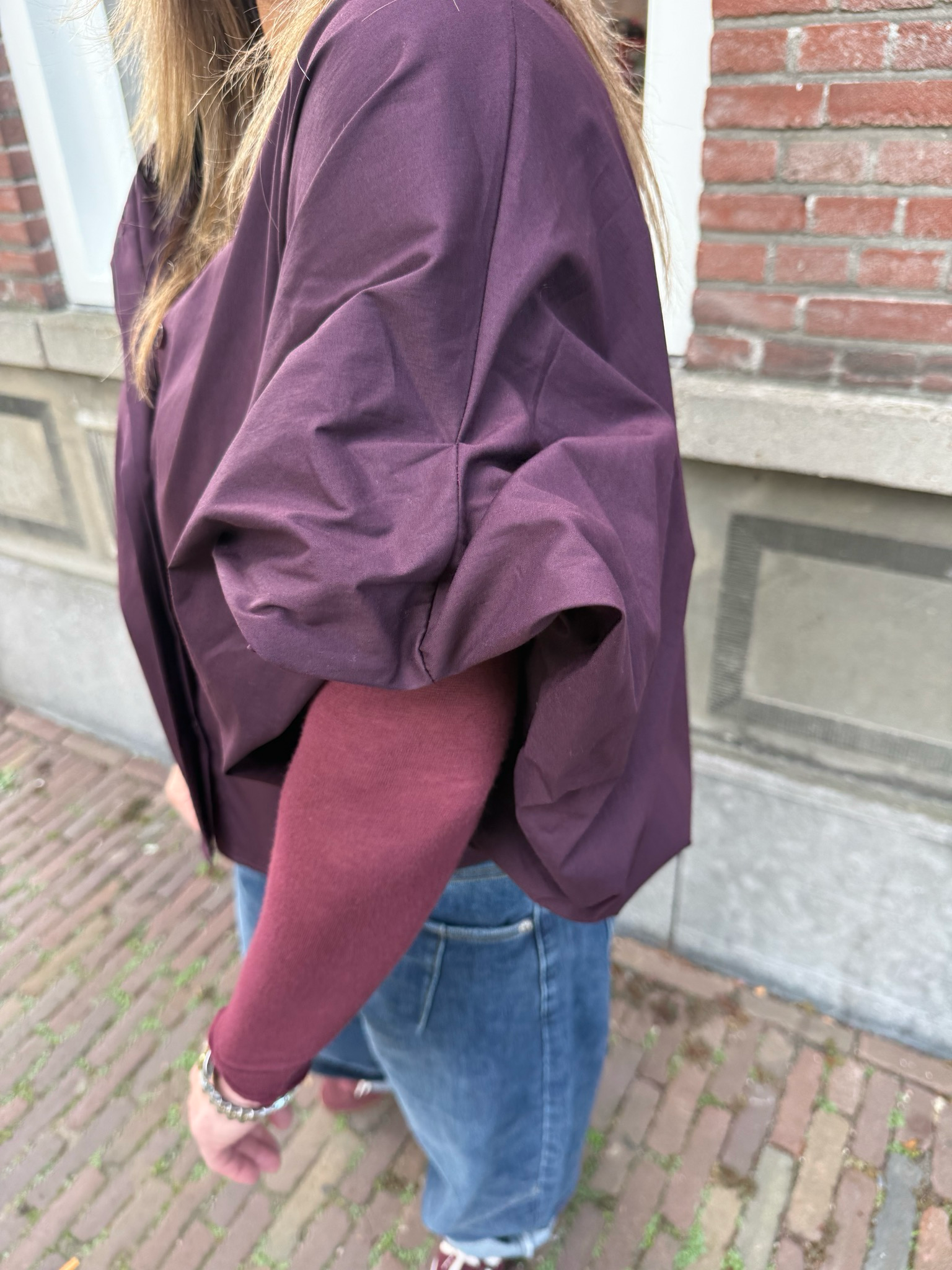 Jolie longsleeve bordeaux