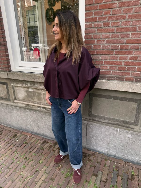 Jolie longsleeve bordeaux