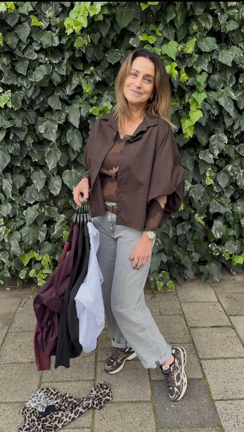 Indigo balloon blouse chocolate brown Indigo balloon blouse chocolate brown