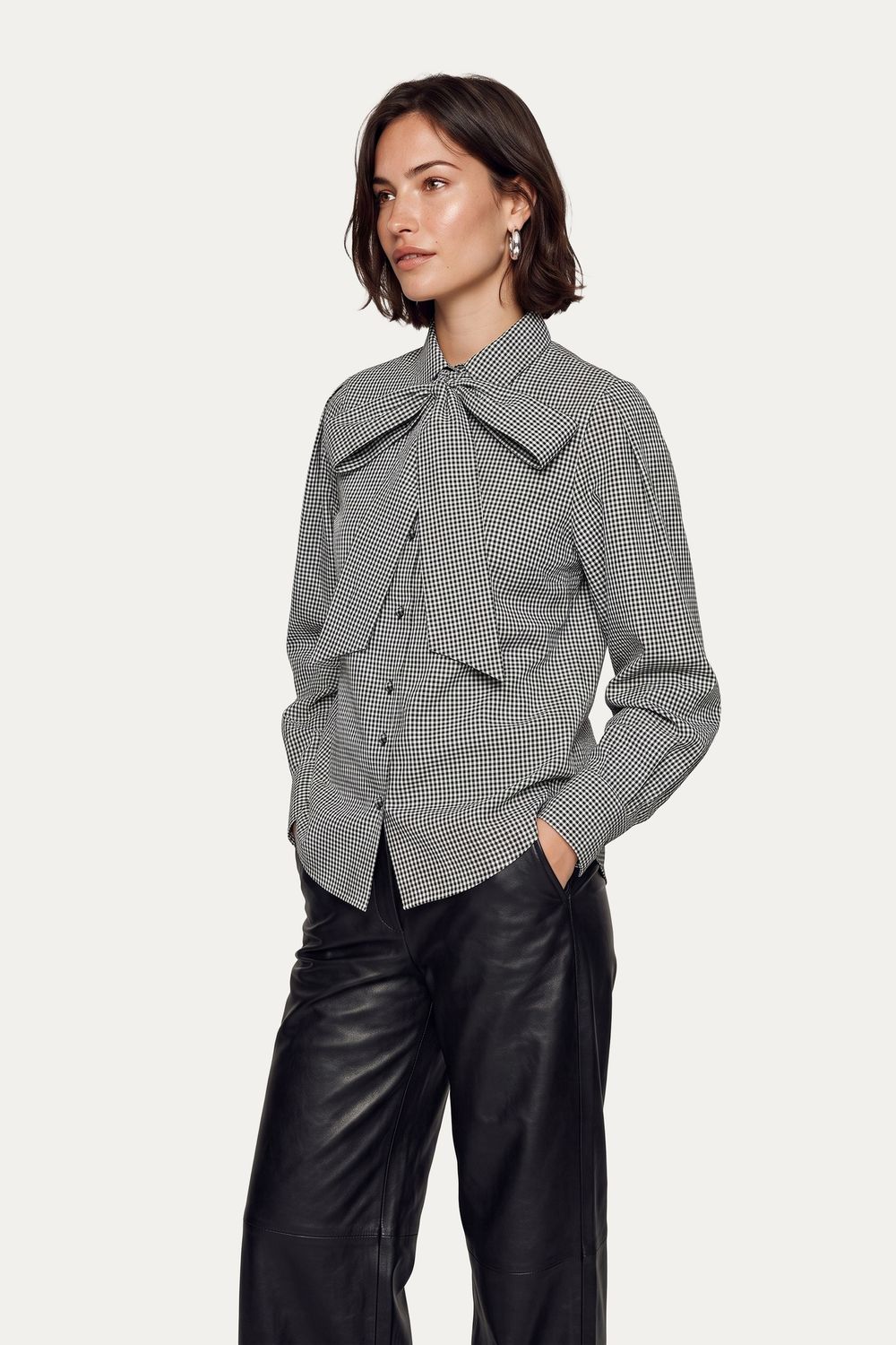 C&S Lissa blouse black off white C&S Lissa blouse black off white
