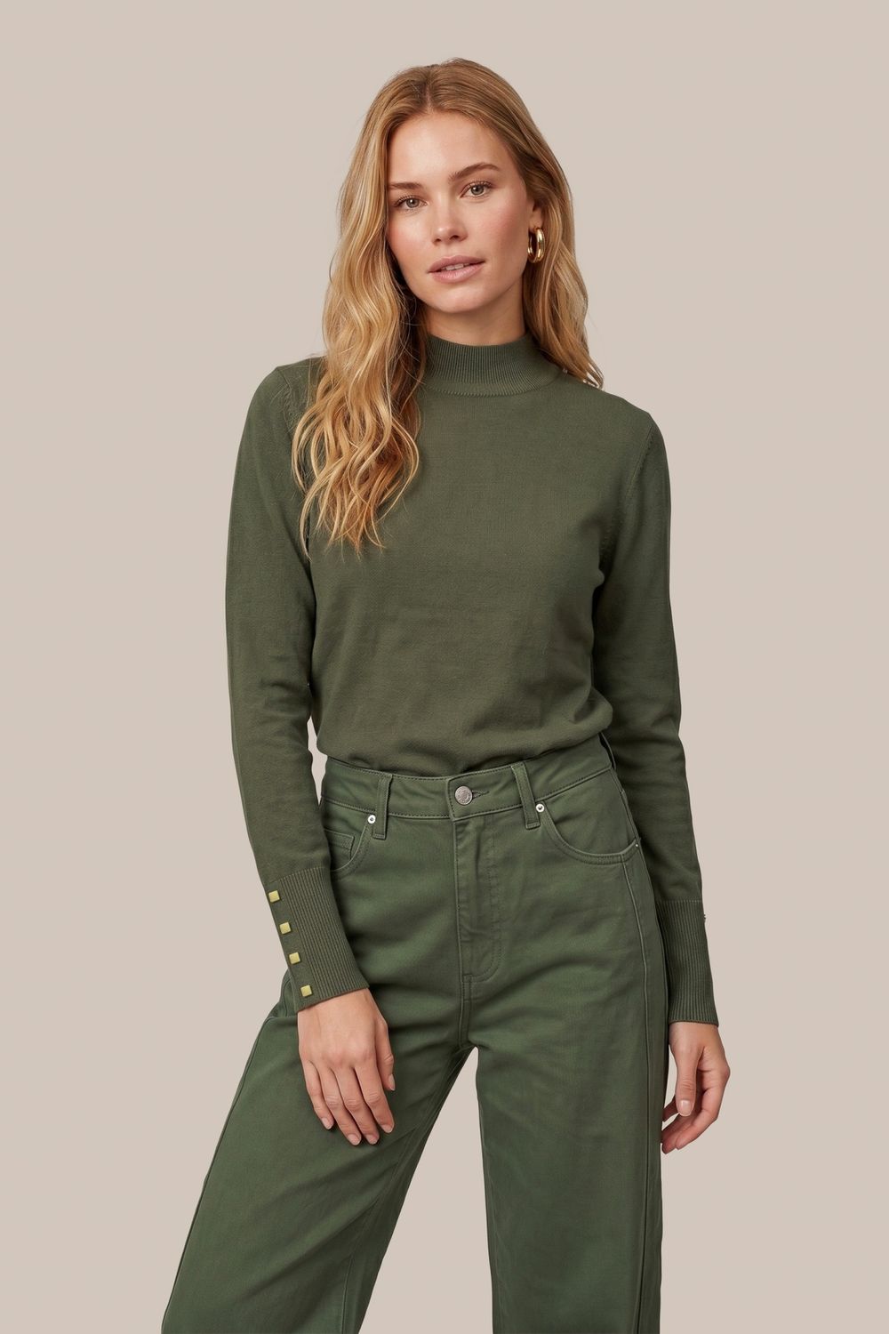 C&S Ambra knit pullover dark olive C&S Ambra knit pullover dark olive