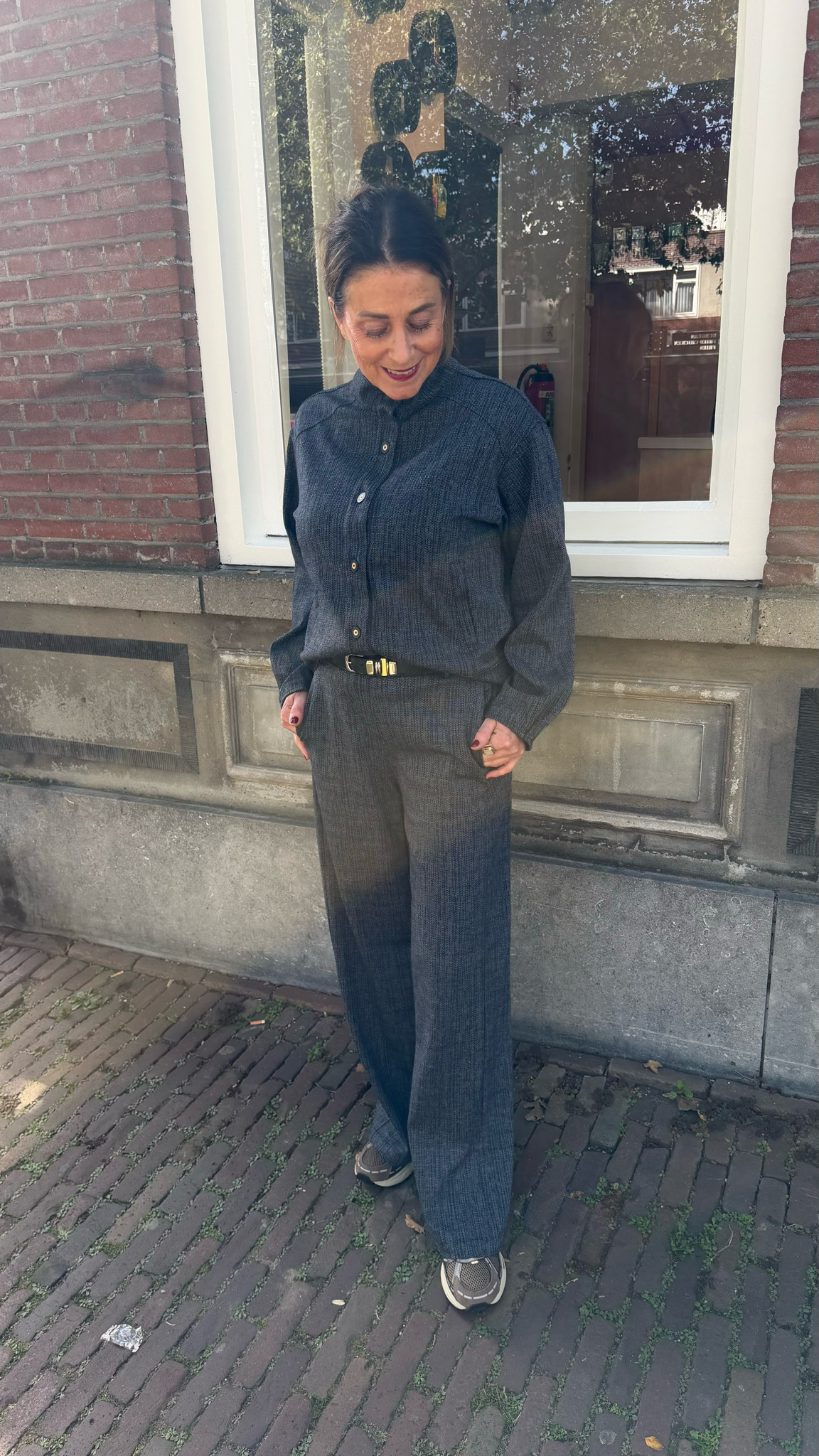 C&S Penny pants midnight blue