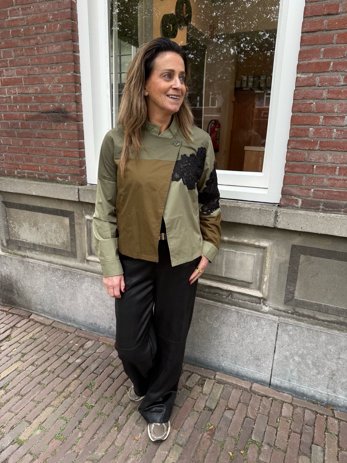 Gaby korte blazer army green Gaby korte blazer army green