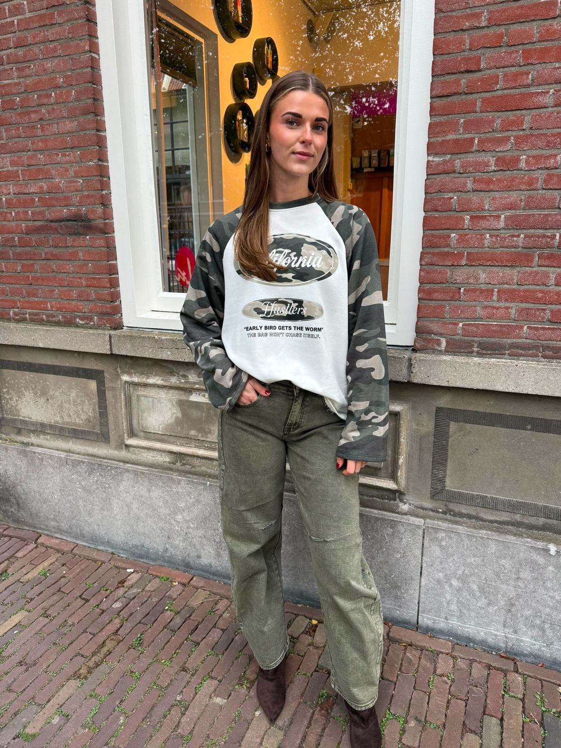 Jenn army sweater Jenn army sweater