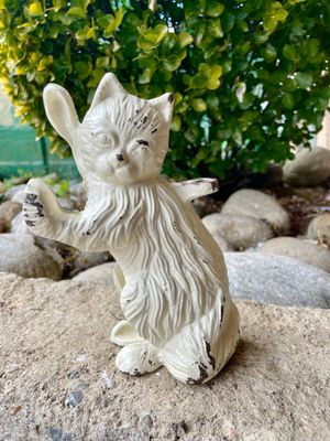 Antico Fermaporta in ghisa a forma di gatto - Inizio ’900