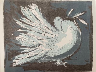 Stampa d’Arte “Colomba della Pace” di Brigitta Enz - Künstlerprobe Firmata