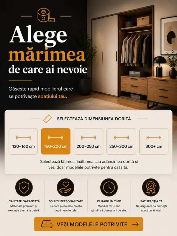 Alege dimensiunea care ai nevoie