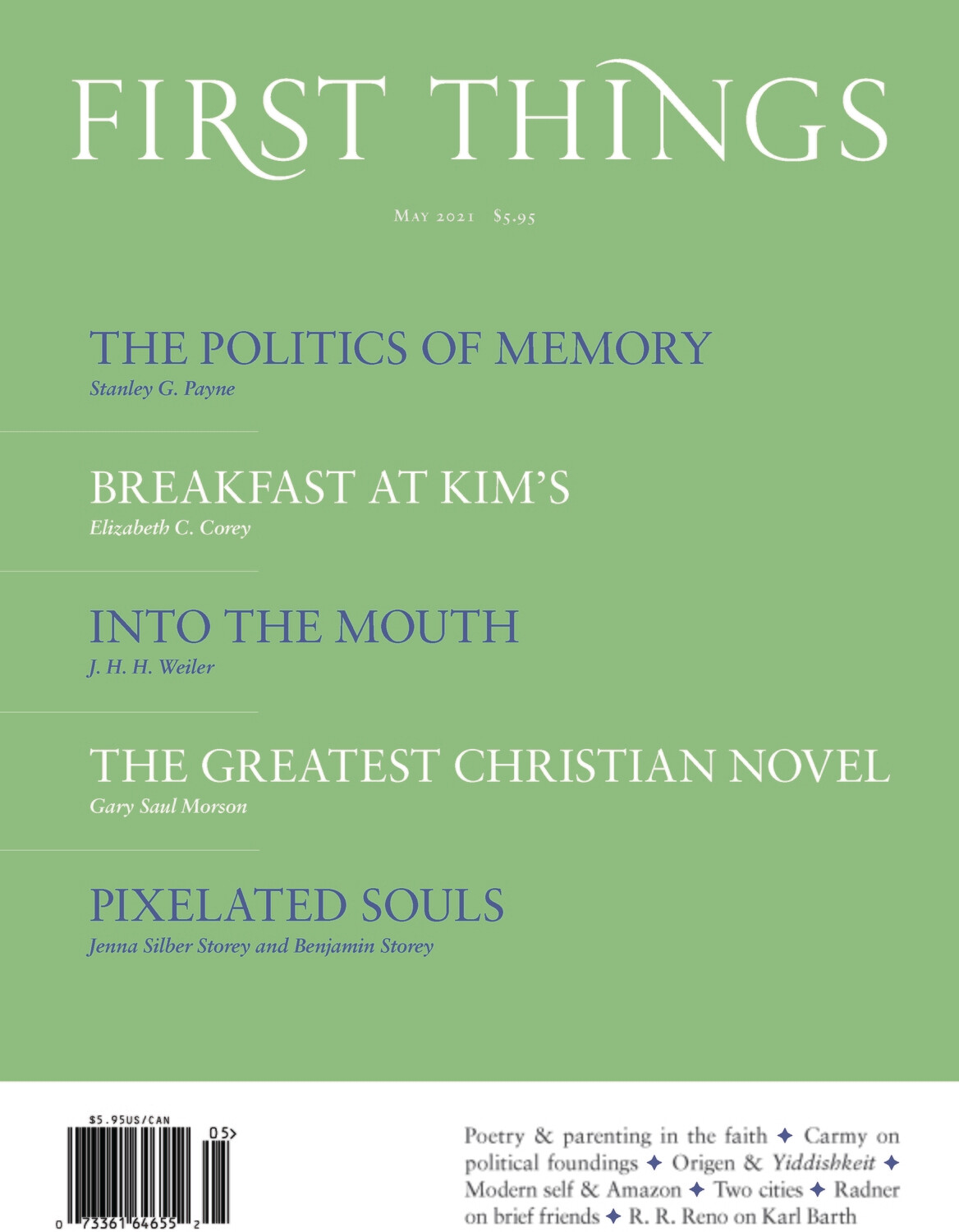 First Things May 2021