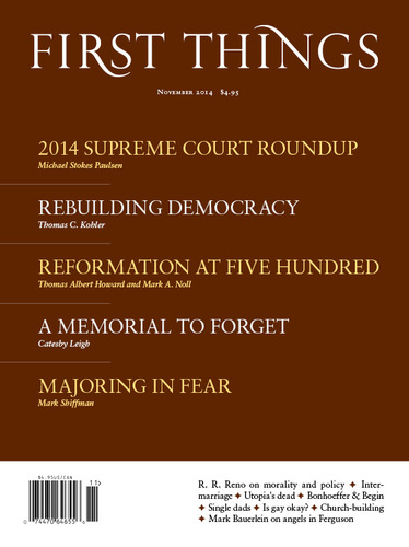 First Things November 2014
