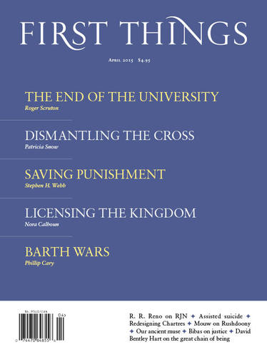 First Things April 2015