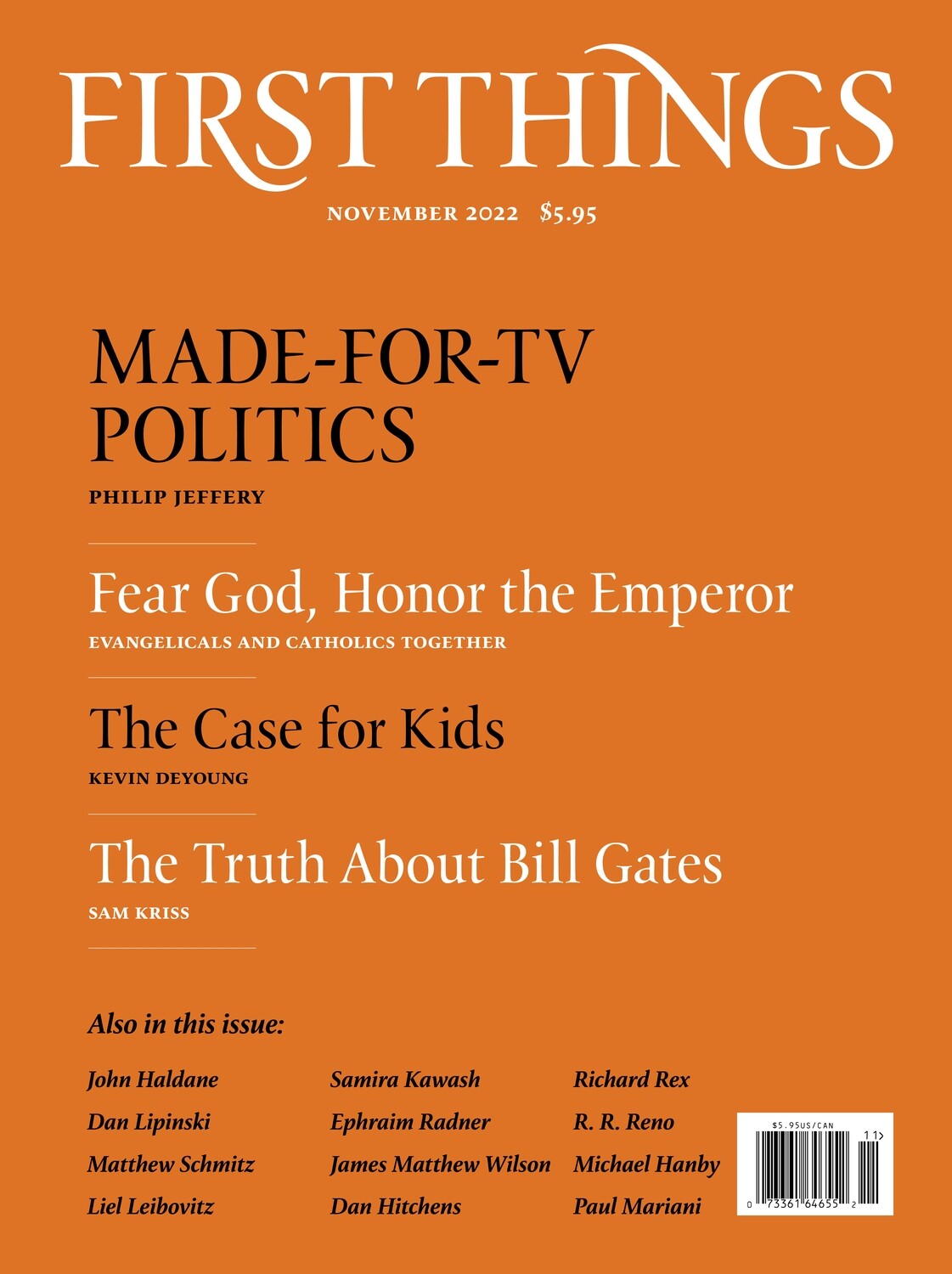 First Things November 2022