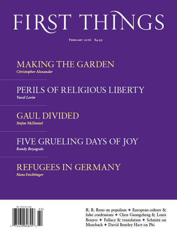 First Things February 2016