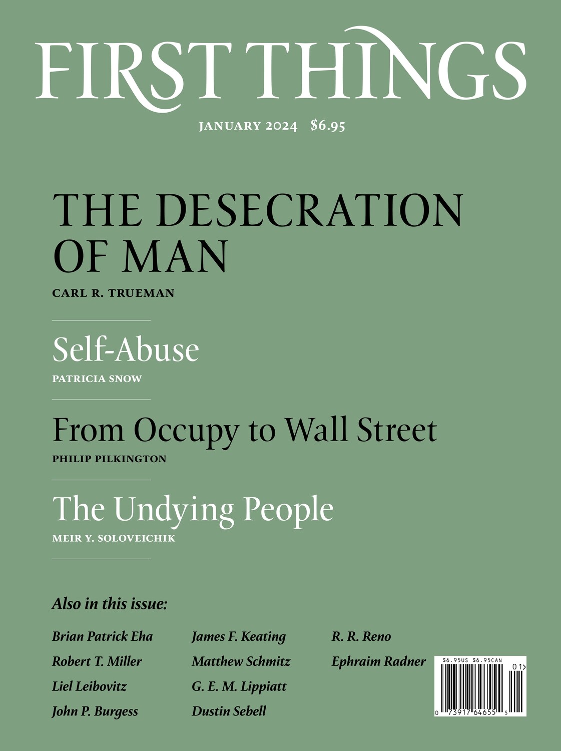 First Things January 2024