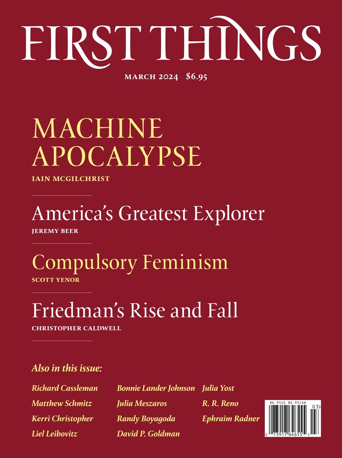 First Things March 2024
