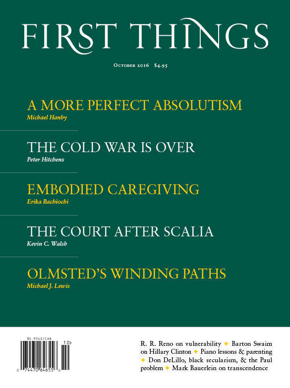 First Things October 2016