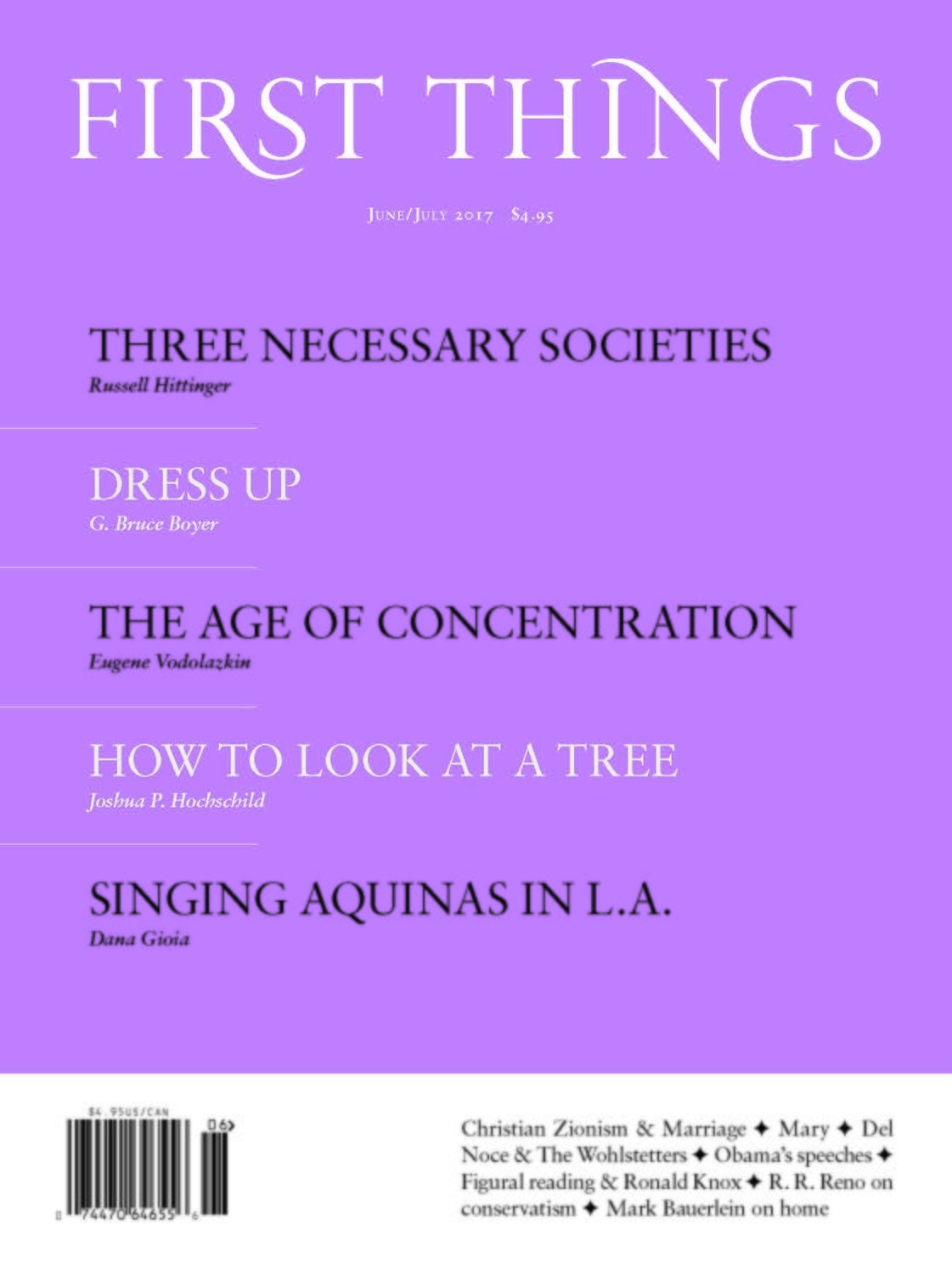 First Things June/July 2017