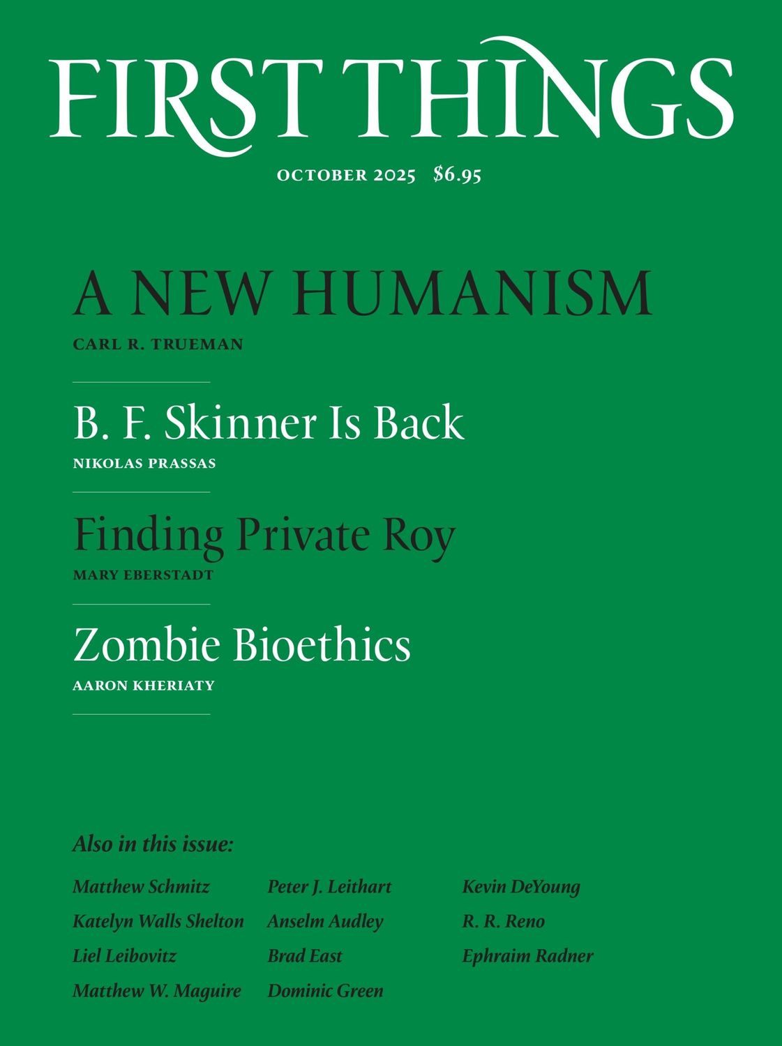 First Things October 2025