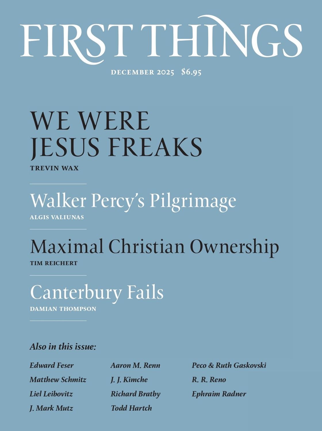 First Things December 2025