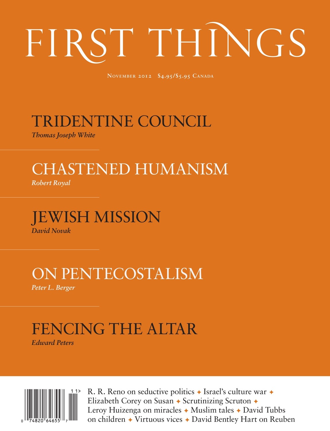 First Things Nov 2012