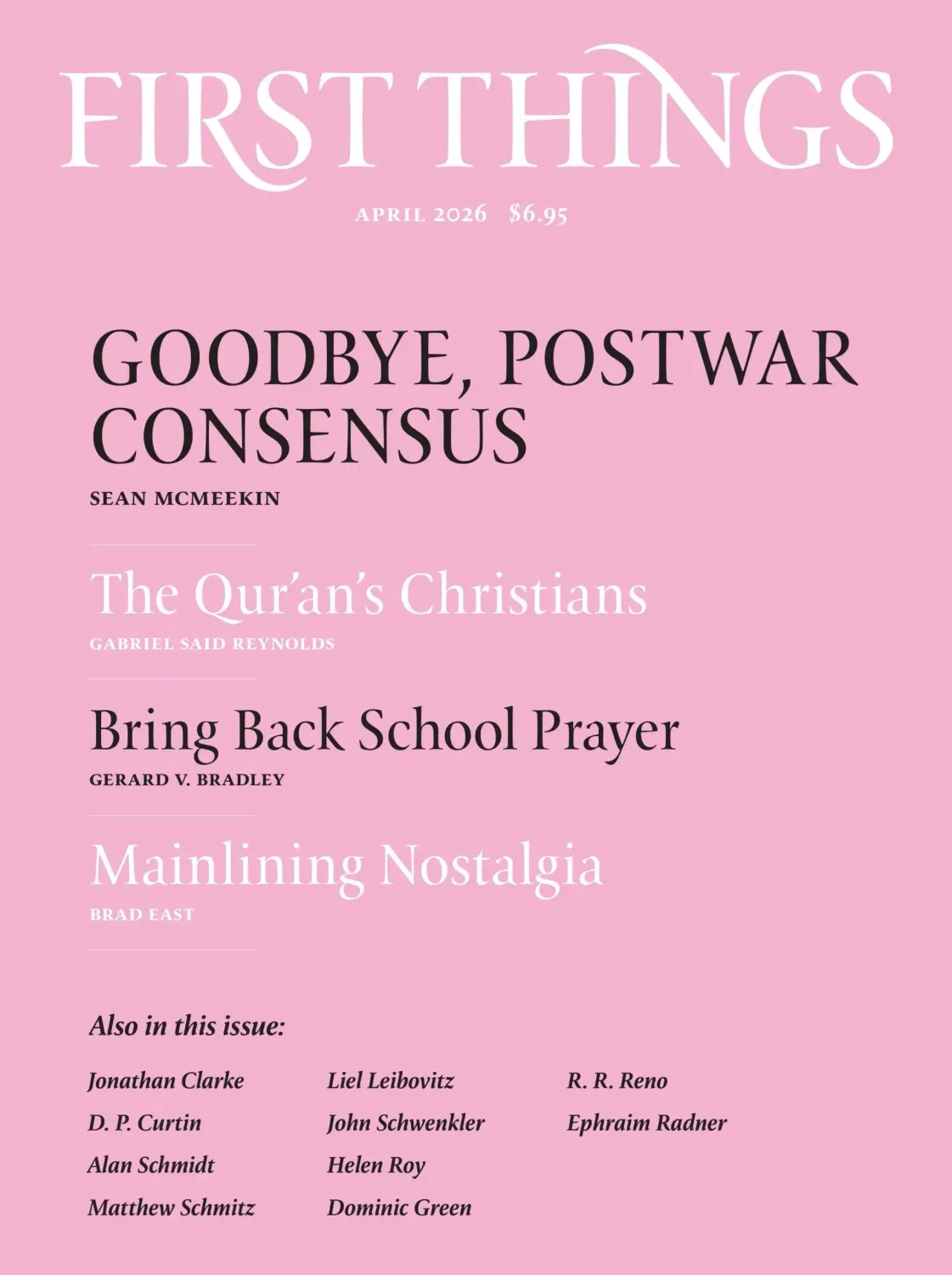First Things April 2026