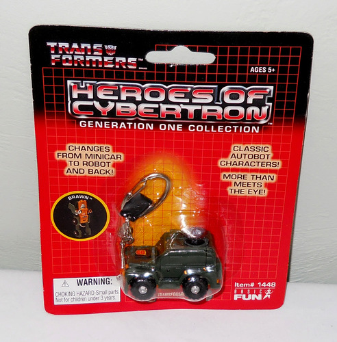 Transformers Heroes Of Cybertron G1 Brawn Keychain