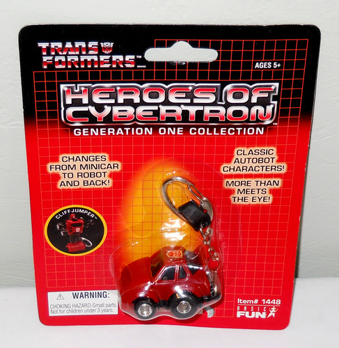 Transformers Heroes Of Cybertron G1 Cliffjumper Keychain