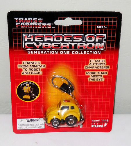 Transformers Heroes Of Cybertron G1 Bumblebee Keychain
