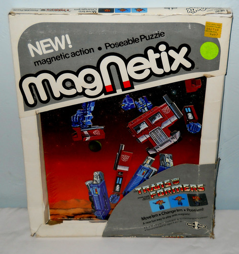 1985 G1 Transformers Presto Magix Magnetix Optimus Prime Poseable Puzzle Set #5102