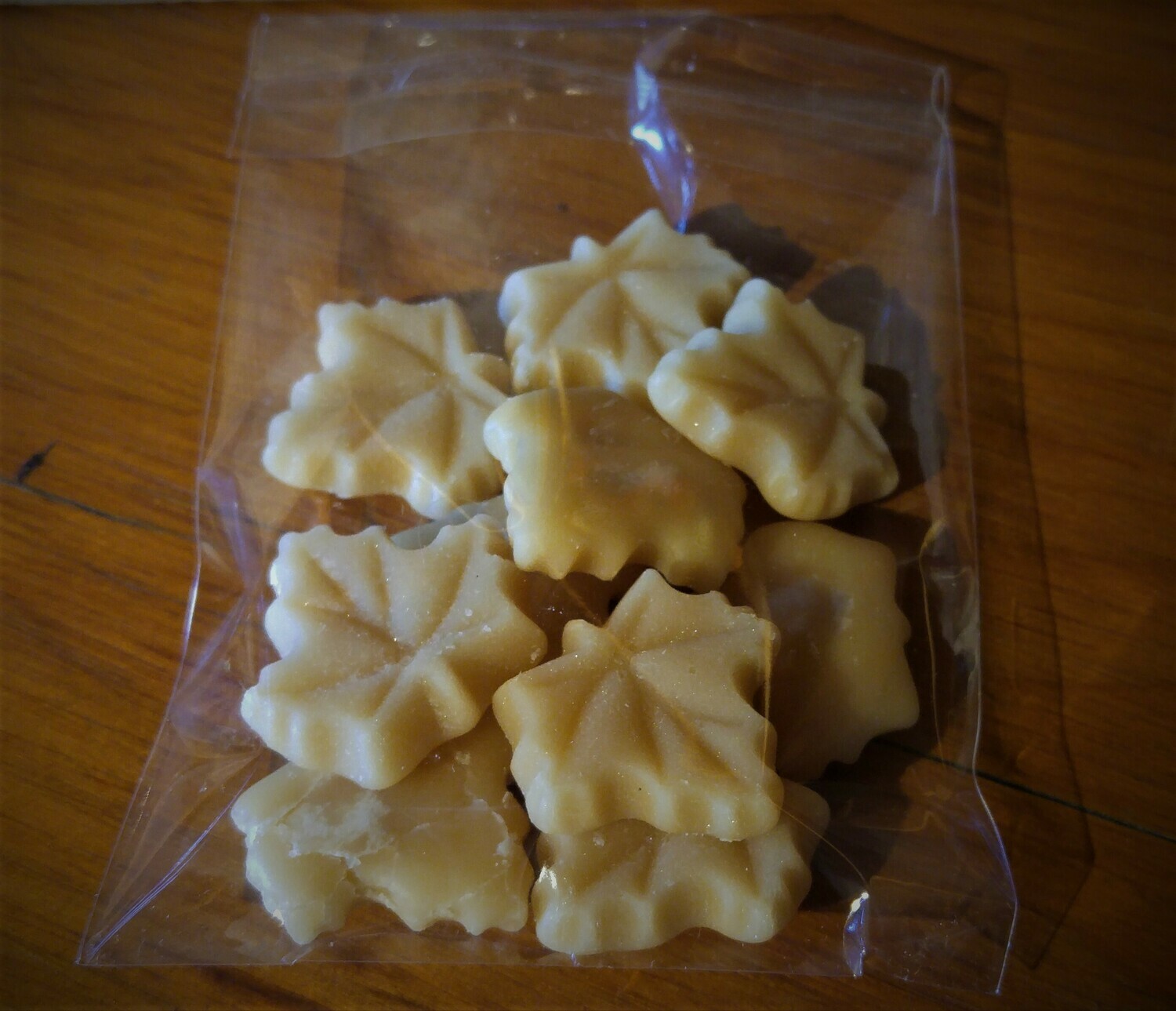 Package of 10 Small Pure Maple Sugar Candies - Available for pickup orders only - Not shipped